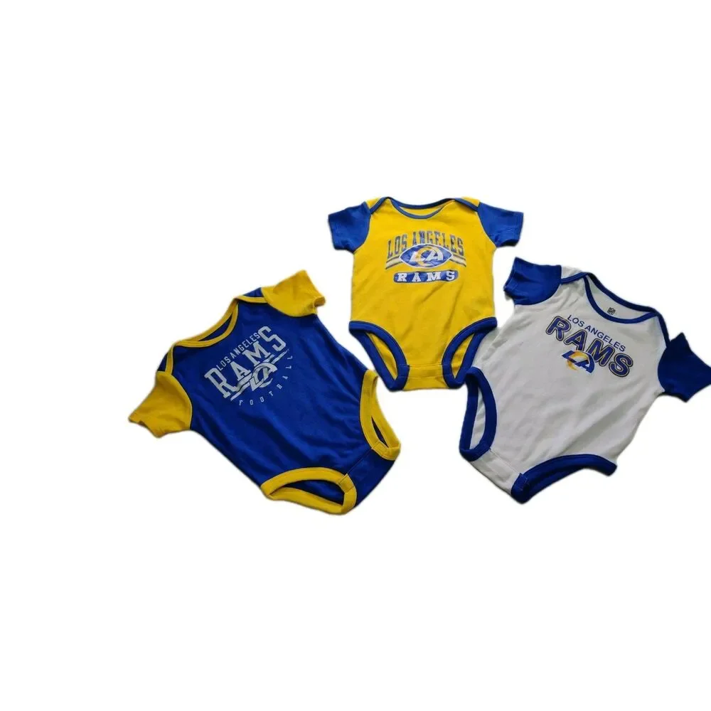 NFL Los Angeles RAMS - Football - 3 Piece Shirt Set - Infant 12-months New-002